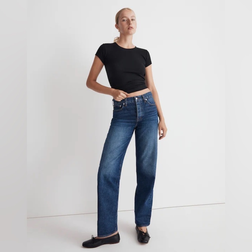 NWOT Madewell Low-Slung Straight Jeans 31